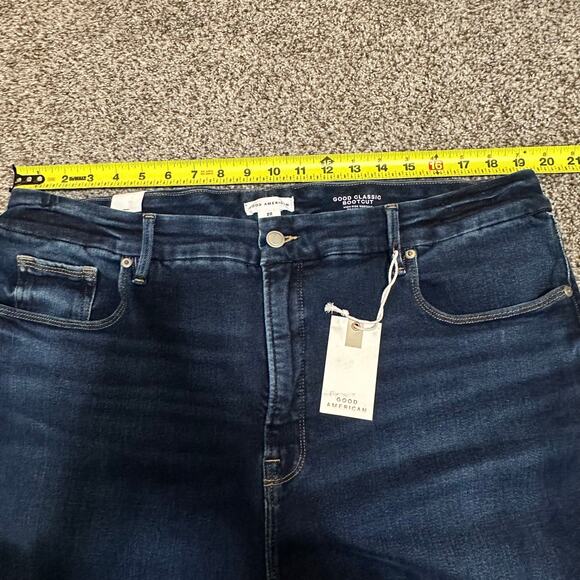 GOOD AMERICAN Women's Good Classic Baby Step Hem Size 22 In Indigo511 - Picture 7 of 13